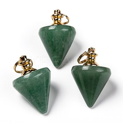Natural Green Aventurine Pendants G-Z010-01C-1