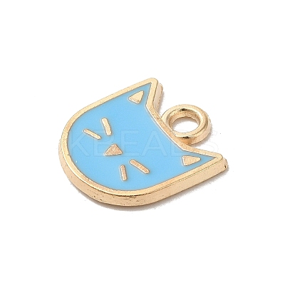 Rack Plating Alloy Enamel Charms ENAM-P254-03KCG-02-1