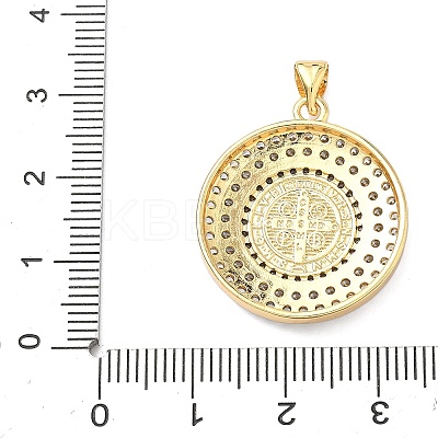 Brass Micro Pave Cubic Zirconia Pendants KK-H539-17B-01-1