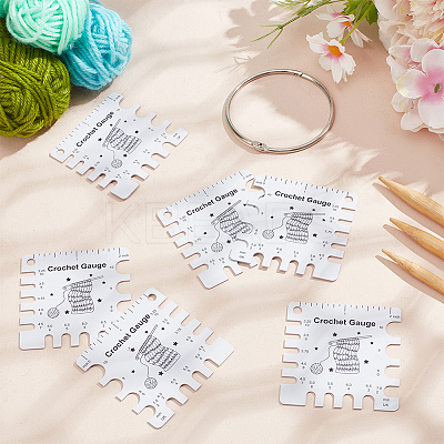 6Pcs PVC Sewing Rulers DIY-NB0012-38D-1