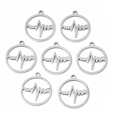 Non-Tarnish 201 Stainless Steel Pendants STAS-N091-97-1