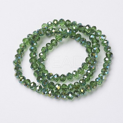 Electroplate Transparent Glass Beads Strands LS-EGLA-A034-T4mm-S10-1