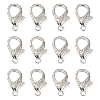 Zinc Alloy Lobster Claw Clasps PALLOY-D008-P-1