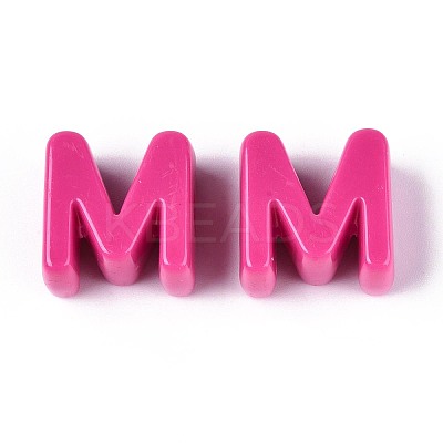 Opaque Acrylic European Beads OACR-M027-01M-04-1