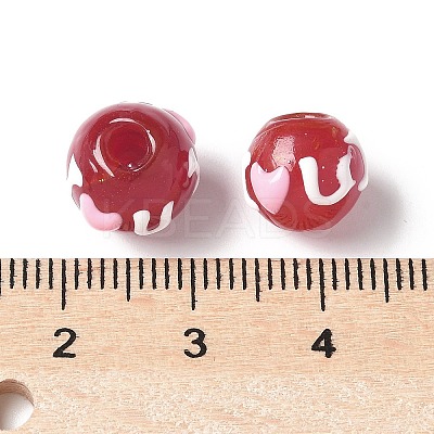 Handmade Lampwork Enamel Beads BLOW-D300-05B-1