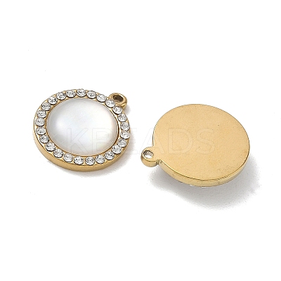 Natural Freshwater Shell Pendants SA-CBA11D7-19A-G-1