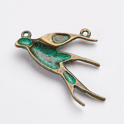 Tibetan Style Alloy Pendants PALLOY-F187-13ABG-1