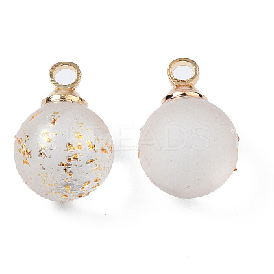 Transparent Spray Painted Glass Pendants LS-GLAA-N035-020A-B01-1