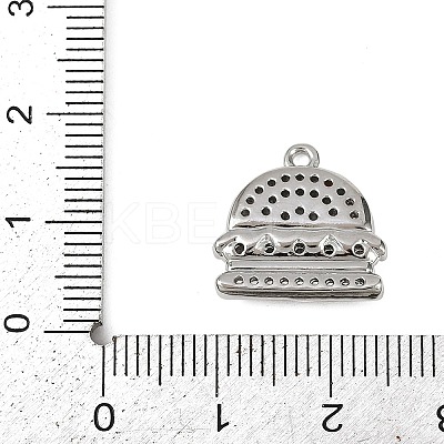 Brass Micro Pave Clear Cubic Zirconia Pendants LS-KK-L238-16P-1