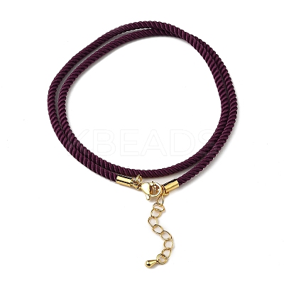 Nylon Milan Cord Necklace Making MAK-M028-01G-09-1