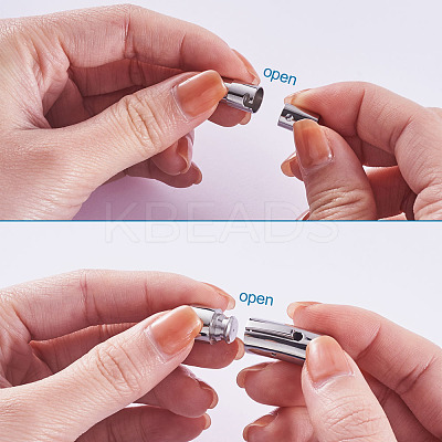 304 Stainless Steel Bayonet Clasps & Magnetic Screw Clasps STAS-YS0001-04P-1