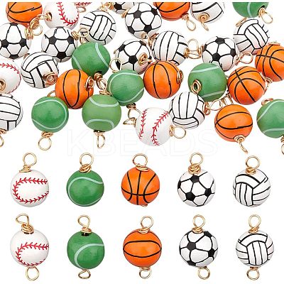 32Pcs 2 Style Natural Wood Pendants & Connector Charms FIND-CA0005-91-1