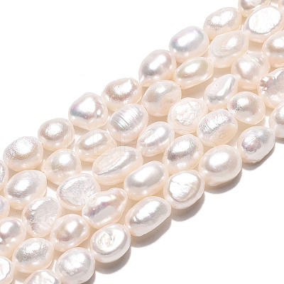 Natural Cultured Freshwater Pearl Beads Strands PEAR-N028-05-1