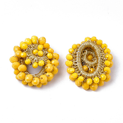 Glass Woven Pendants FIND-T039-03C-1