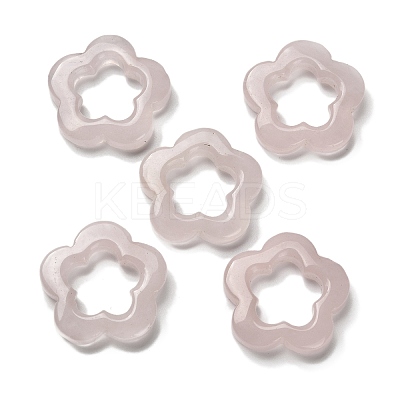 Natural Rose Quartz Cabochons G-Q190-05B-1