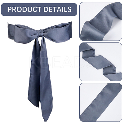 Long Polyester Silk Scarf for Women Girls AJEW-WH20022-48A-1