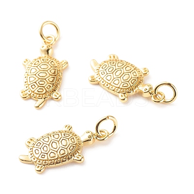 Brass Micro Pave Clear Cubic Zirconia Pendants ZIRC-P094-14G-RS-1