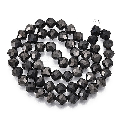 Electroplate Glass Beads Strands EGLA-I019-FP02-1