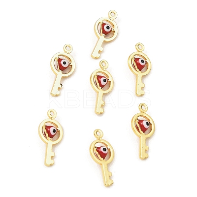 Brass with Enamel Pendants KK-K337-05G-1