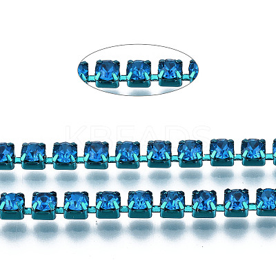 Electrophoresis Iron Rhinestone Strass Chains CHC-Q009-SS12-B20-1