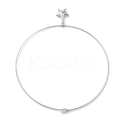 Brass Charm Necklace BJEW-Q350-04A-P-1