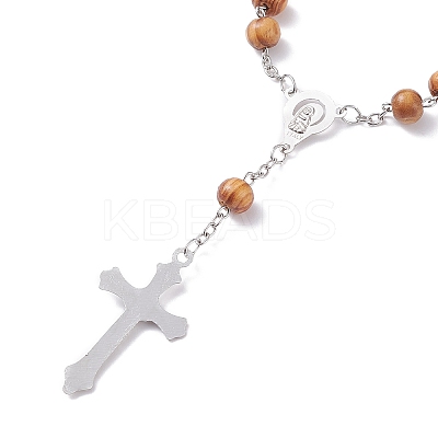 2Pcs 2 Style Religious Prayer Beaded Rosary Bracelets BJEW-SZ0002-53-1