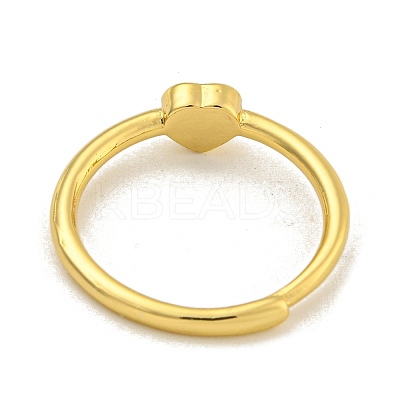 Heart Natural Carnelian Adjustable Rings RJEW-Q818-02G-01-1
