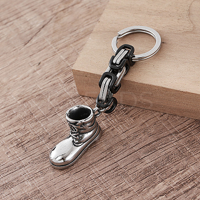 Biker Style 304 Stainless Steel Tactical Boot Keychains YF9349-1