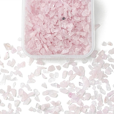 50G Natural Rose Quartz Chip Beads G-YW0001-62-1