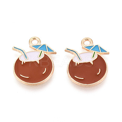 Beach Theme Alloy Enamel Pendants LS-ENAM-T022-33C-1