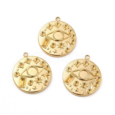 Ion Plating(IP) 304 Stainless Steel Pendant Rhinestone Settings STAS-P312-16G-1