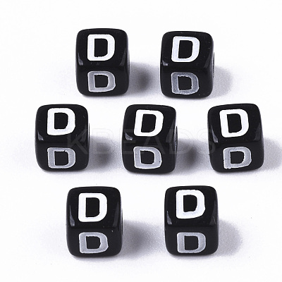 Opaque Acrylic Beads SACR-N002-01D-1