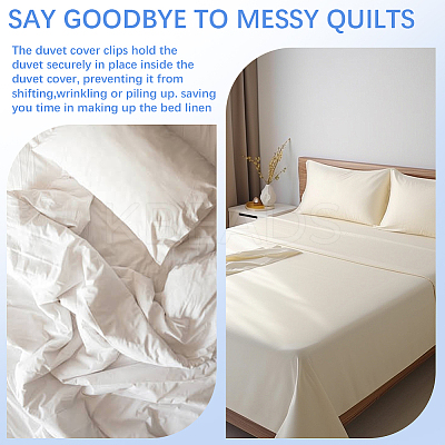 30 Pairs Cotton Duvet Holder Anti-Run Buckle AJEW-SP0004-50-1
