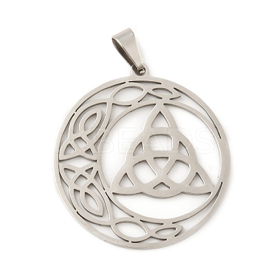 Non-Tarnish 201 Stainless Steel Pendants STAS-D190-12P-1