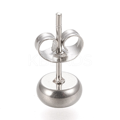 Non-Tarnish 304 Stainless Steel Stud Earring Settings X-STAS-K202-05A-P-1