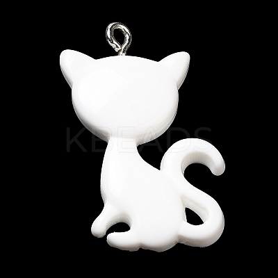 Opaque Resin Pendants RESI-G069-03D-1