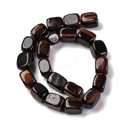 Natural Red Tiger Eye Dyed & Heated Beads Strands G-H040-A01-01-1