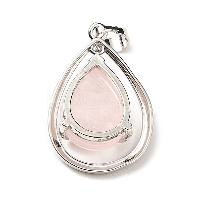 Natural Rose Quartz Pendants G-B033-04P-19-1