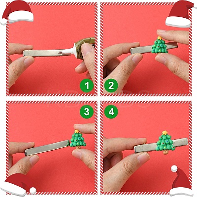 28Pcs 14 Styles DIY Christmas Theme Opaque Christmas Resin Cabochons FIND-YW0005-74-1