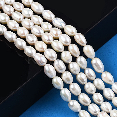 Natural Cultured Freshwater Pearl Beads Strands PEAR-N012-06G-1