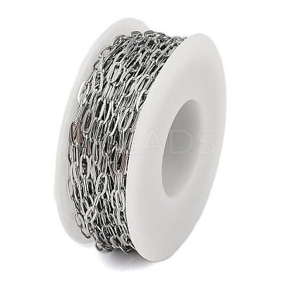 Non-Tarnish 304 Stainless Steel Link Chains CHS-A013-08P-1