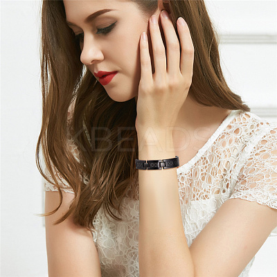 Stainless Steel Panther Chain Watch Band Bracelets JB660A-1