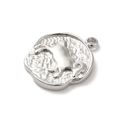 304 Stainless Steel Pendants STAS-B074-08P-03-1