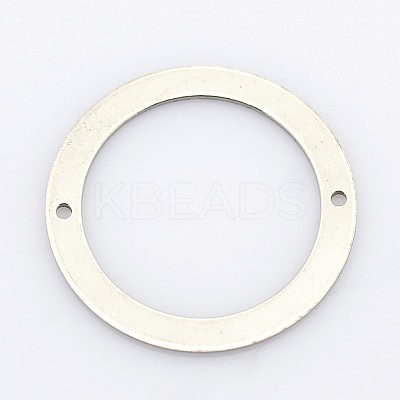 Tarnish Resistant 201 Stainless Steel Ring Slice Links X-STAS-G113-72P-1