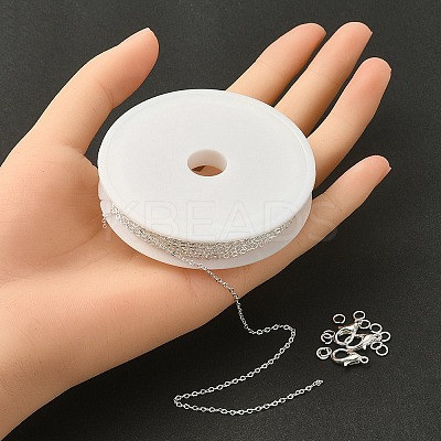 DIY Chain Bracelet Necklace Making Kit DIY-YW0007-05S-1