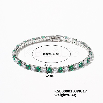 Brass Rhinestone Cup Chains Bracelet for Elegant Women with Subtle Luxury Feel SE6435-3-1