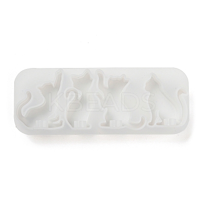 Cat Shape Pendant DIY Silhouette Silicone Mold LS-DIY-K067-02C-1