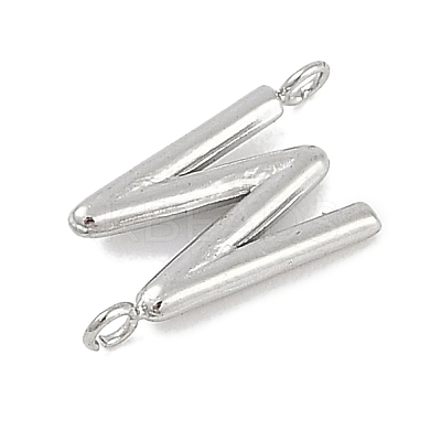 304 Stainless Steel Letter Connector Charms LS-STAS-M108-01P-23-1