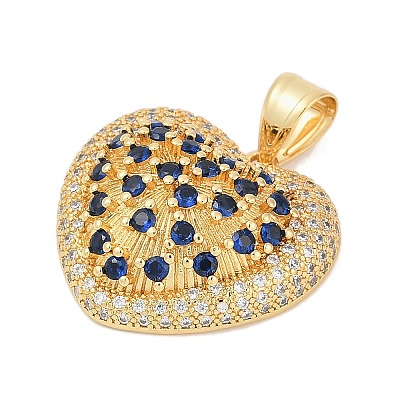 Brass Micro Pave Cubic Zirconia Pendants KK-A241-12G-03-1