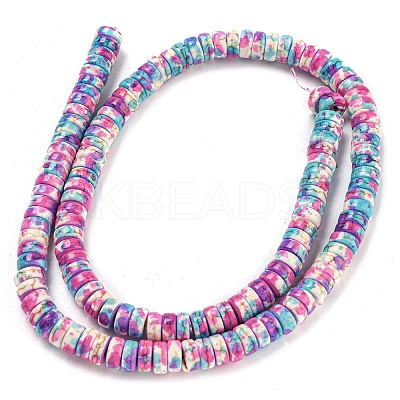 Baking Paint Synthetic Turquoise Beads Strands G-H060-02B-03-1